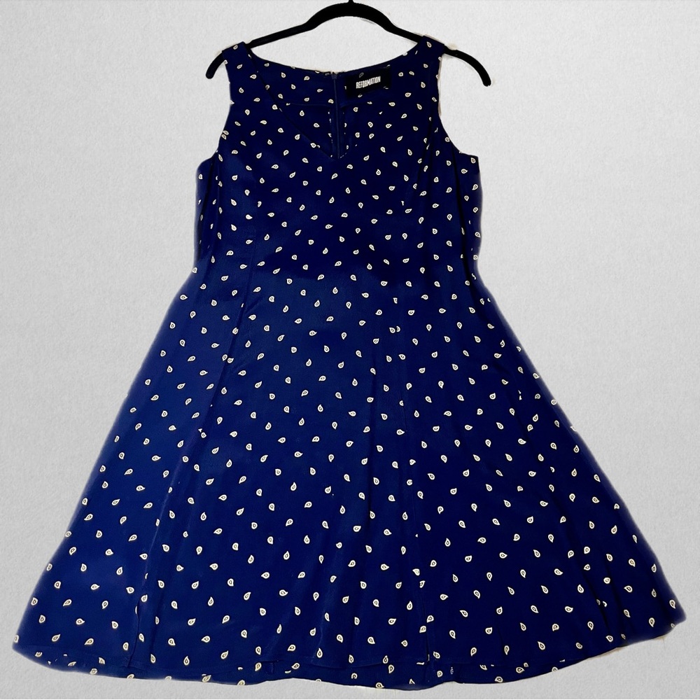 Reformation A-Line Paisley Patterned Mini Dress!